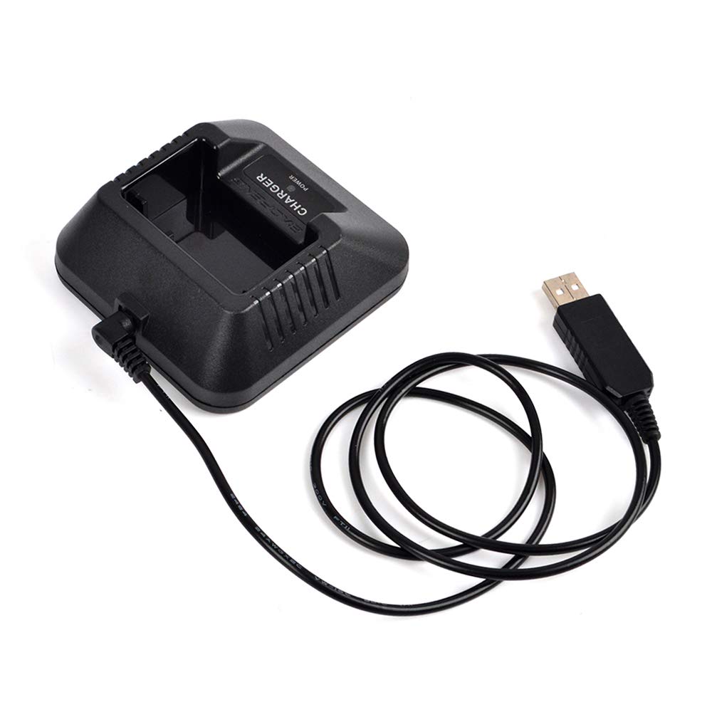

HYS Charger Base USB Plug Charger for Handheld Radios UV-5R, UV-5RA, UV-5RB, UV-5RC, UV-5RD, UV-5RE, etc.