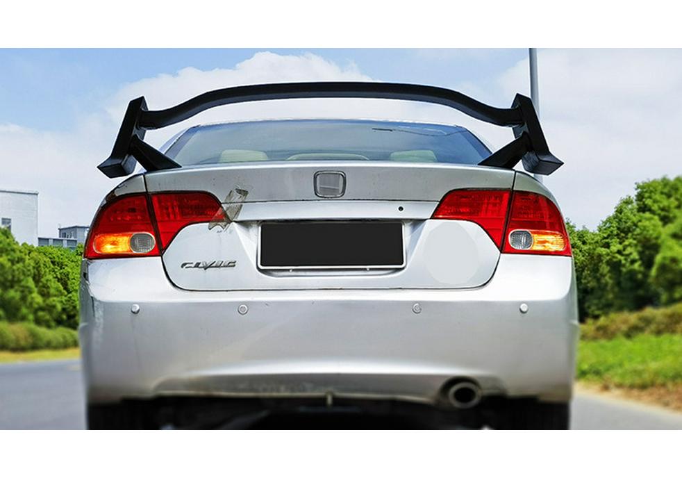 TR Style Rear Wing & Spoiler Mod Kit for 2006-2009 8th Gen Honda Civic, Easy Installation Sports Kit