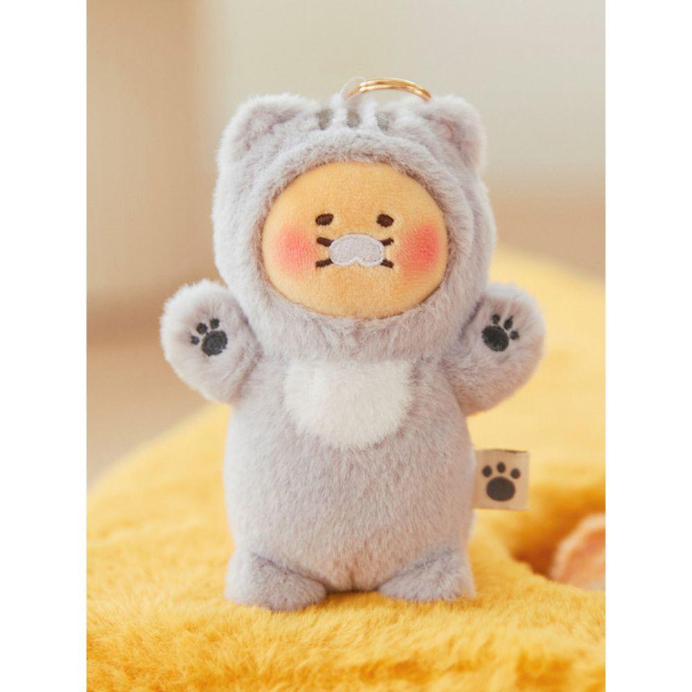 

KAKAO FRIENDS Chunshik is the best keychain doll Gray Cat_Chunshik single type