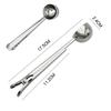 2-In-1 Stainless Steel Coffee Measuring Coffee Scoop Multifunctional Food Sealing Clip Tea Milk Powder Scoop Coffee Accessories