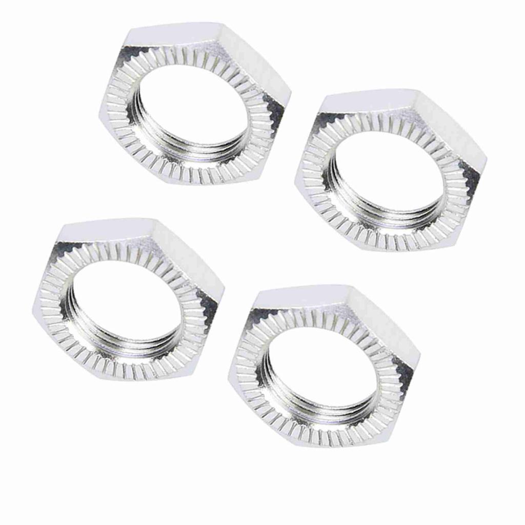 Aluminum Alloy Wheel Nuts 17mm Spanner for 1Celsius8 RC Car Accessory (Silver)