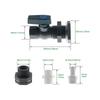 Ball Valve With Gasket Plastic Rain Tank Valve Rain Tank Faucet Kits