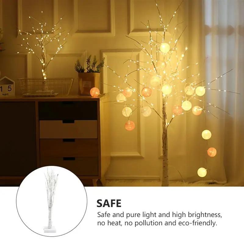 White Birch Branch Light LED Festive Lights USB & Battery Operated For Christmas Party Wedding Decoration Twig Outdoor Lights