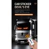 Truck Car Devil Eye LED Pixel Panel Light Remote Control Soft Foldable Lighting Scrolling For Board Windshield 12V 24V