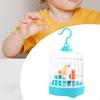 Chirping Bird In Cage Birdcage Toy Lifelike Sounds Voice Activated Induction Birds Electric