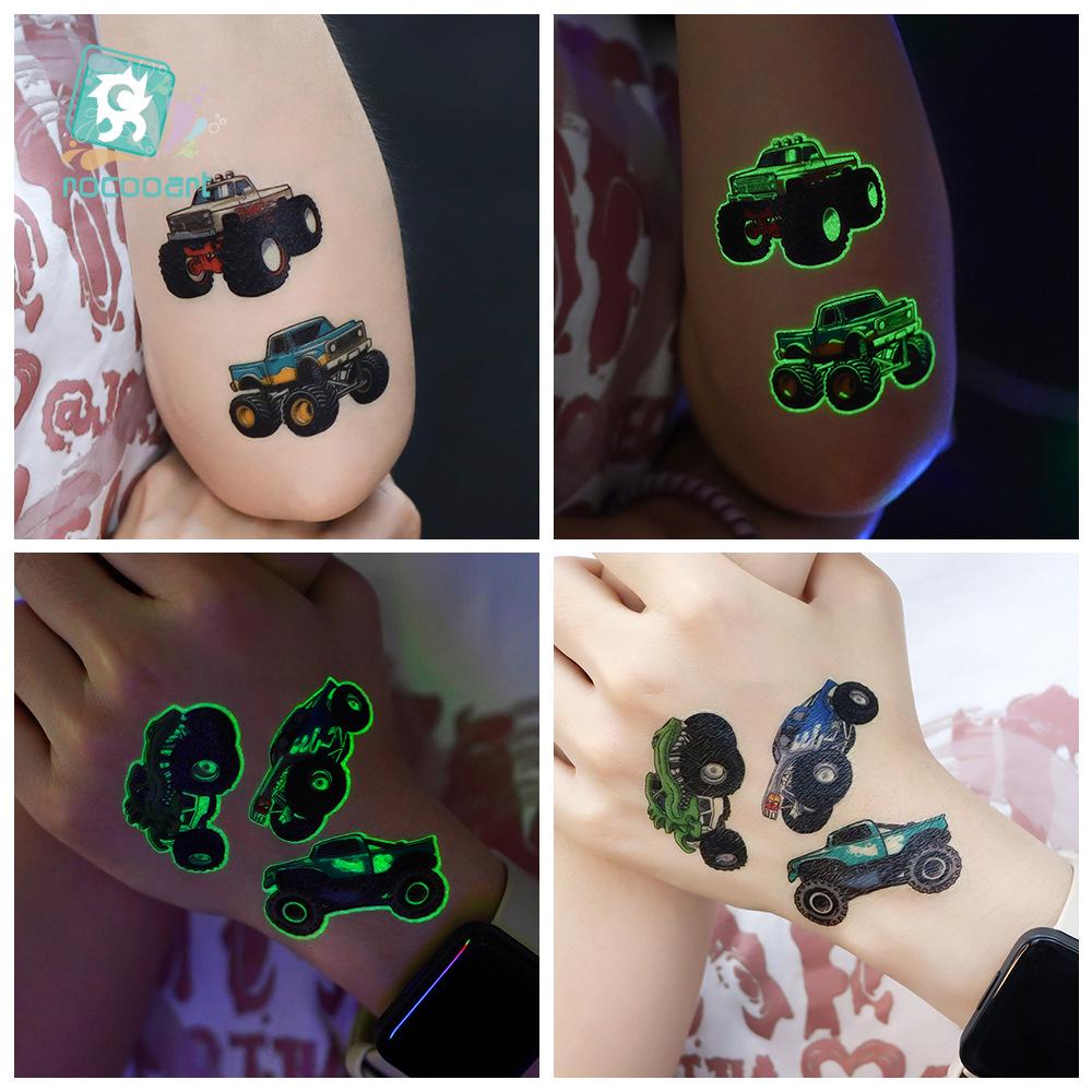 Ricaron 2025 Waterproof Luminous Racing Motorcycle & Car Tattoo Stickers
