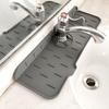 Kitchen Sink Mat Silicone Splash Guard Water Absorbent Drying Pad Countertop Protector Bathroom Mat Drainage Trays Non Slip