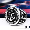 Vintage Anchor Lighthouse Ocean Sailor Ship Viking Rings Men Women Stainless Steel Ring Punk Rock Fashion Jewelry Dropshipping