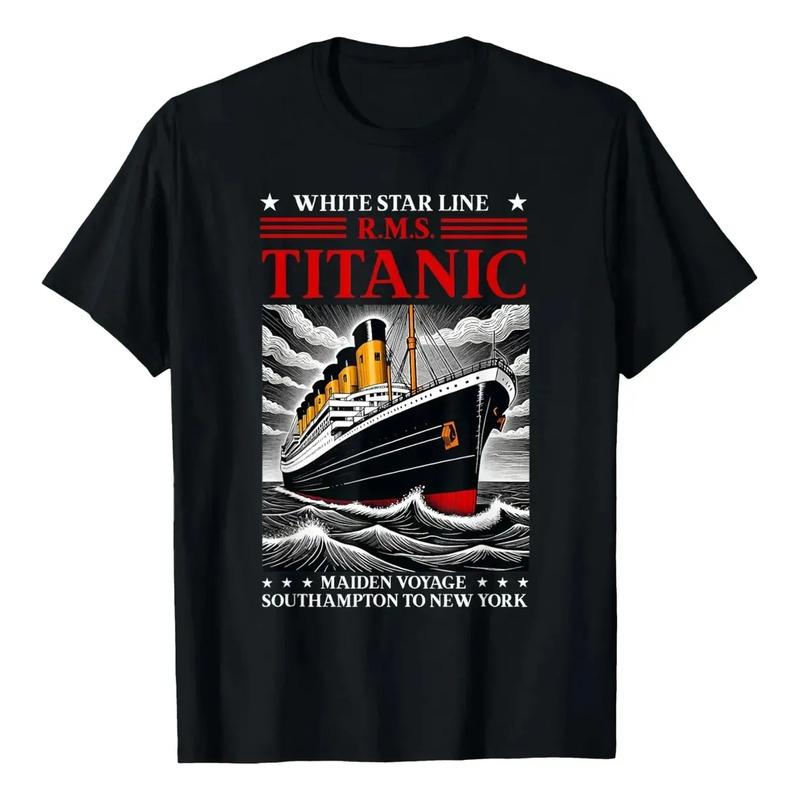 Camiseta Titanic White Star Line Rms Ship Boat Stuff Para Ni S разноцветный