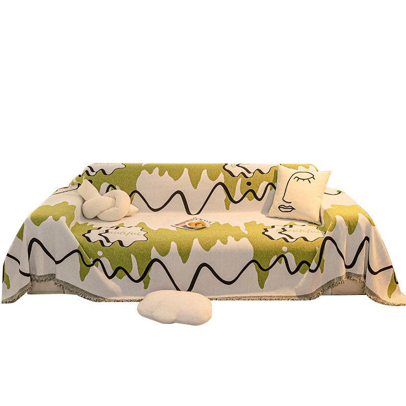 INS Style Chenille Sofa Towel Modern Minimalist Four Seasons Universal Sofa Slipcover All-Inclusive Universal Cover Non-Slip Sofa Cushion