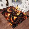 Handsome Fire Dragon carpet Yoga living room room decor children's crawling mat doormat area rug games mat