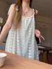 Sweet Retro Floral Lace Tassel Slip Dress for Beach Vacation