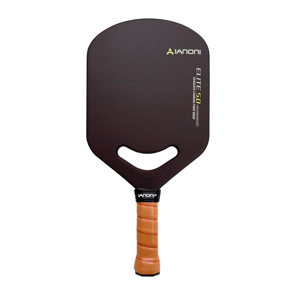IANONI SPORTS ELITE5.0 Randloses Pickleball-Schläger 16 mm Dicke Zugelassen für Erwachsene Kohlefaser Pickleball-Schläger