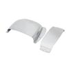 Zinc Alloy Pickup & Bridge Plate Cover Set for JB Bass Electric Guitar Silver
