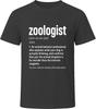 Zoologist Definition Funny Zoology Gift T Shirt