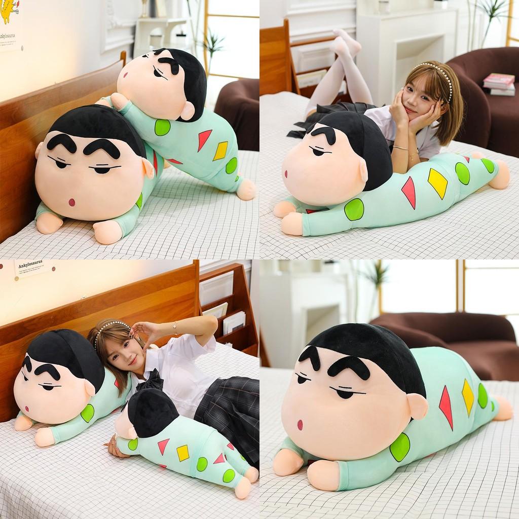 Crayon Shin Chan Sleeping Pose Plush Cartoon Soft Bed Decor Gift For Kids
