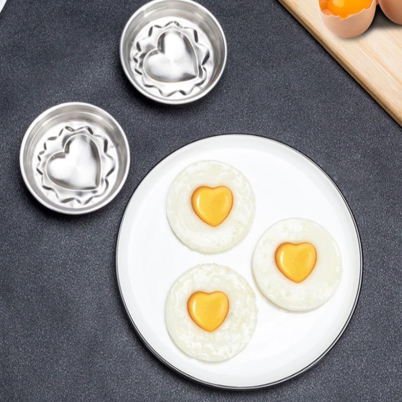 Stainless Steel Fried Egg Shaper Nonstick Omelette Pancake Maker Fried Egg Mold Egg Cooker Kitchen Tool Accessories Dropshipping