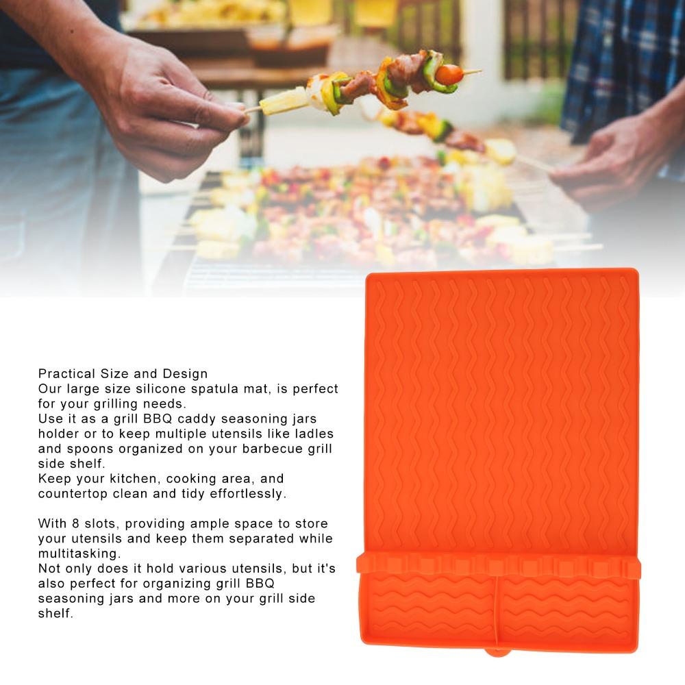 Heat Resistant Griddle Tool Mat Silicone Drip Pad Heat Resistant Silicone Griddle Mat Grilling