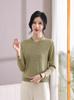 2024 Velvet-Enhanced Knit Sweater: Warm, Fashionable Round-Neck Chinese Style for Autumn/Winter