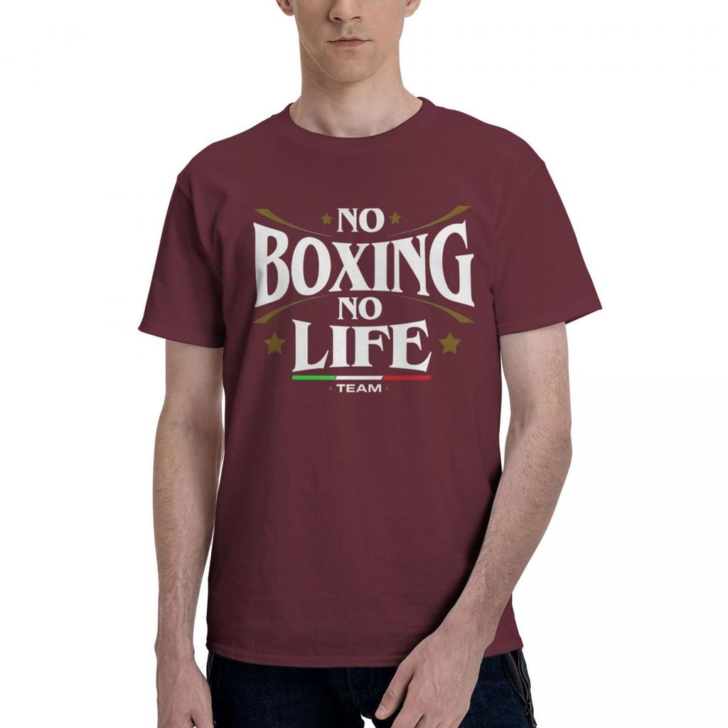 Boxing No Life Luxury 100 Cotton Casual Breathable Confortable Tshirt Funny Ugus TShirts Men Clothes