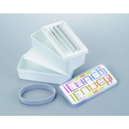 MI Creations White Lunch Box, Made In Japan (with Chopsticks)