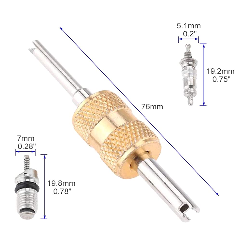 Ventileinsatz-Kit Bug Critter Schraubendreher 17-teiliges Set R12 R22 R134a AC