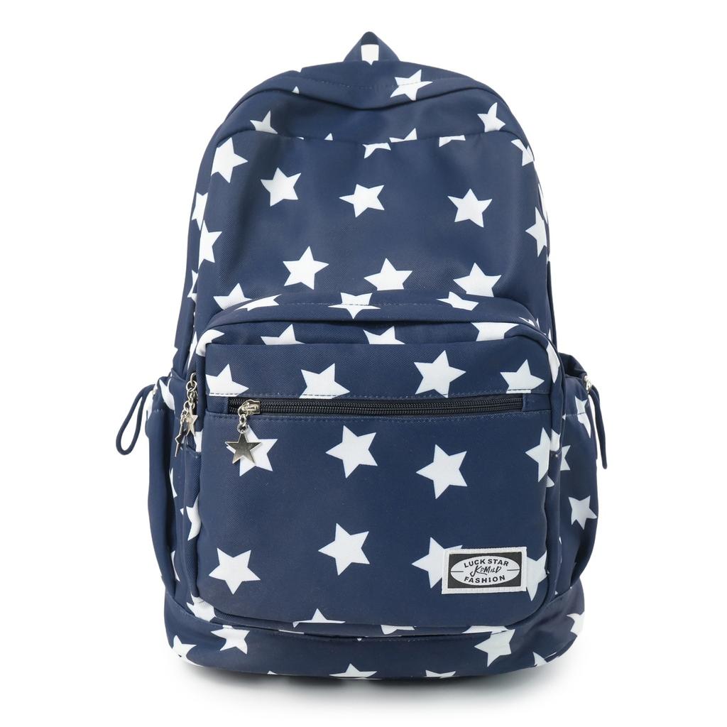 Schoolbag High-value New Star Printing Schoolbag Large-capacity Leisure Travel Backpack Trendy Cool Junior and High School Lightweight Backpack