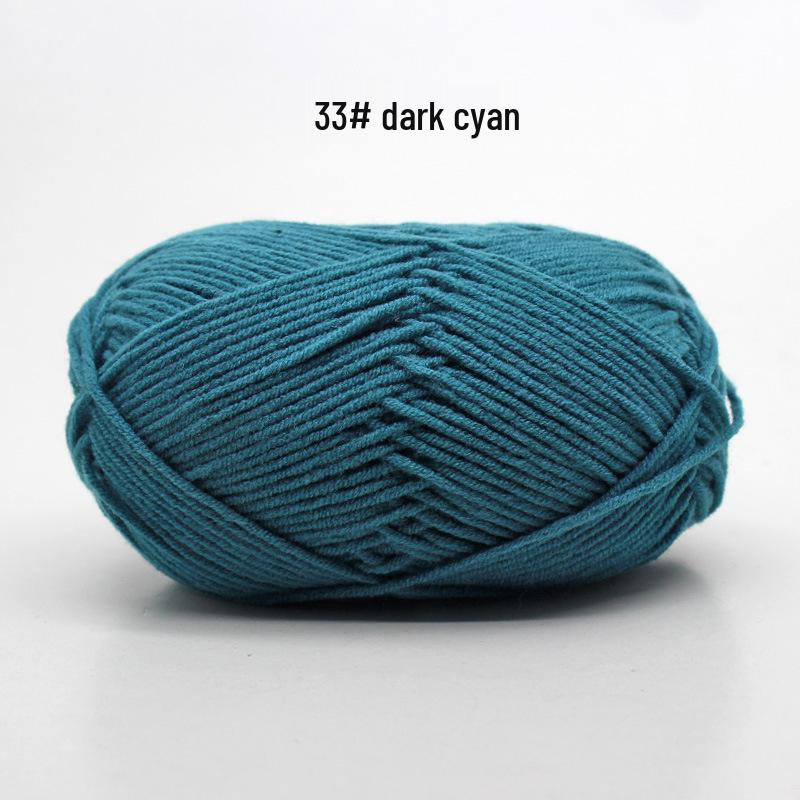 4-Ply Milk Cotton Yarn for DIY Baby Scarf & Blanket Knitting
