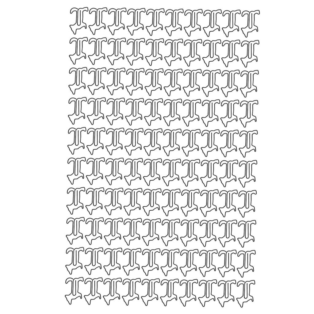 100pcs Dog Shape Paper Clips Creatively Cute Plated Metal Bookmark Paper Clips for Students Stationery