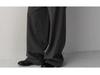 Façade Pattern High Waist Wide-Leg Casual Suit Pants for Women - Slimming, Floor-Length, Spring & Autumn Style