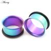 Alisouy 1PC 6-25mm G23 Titanium Kleurverloop Uitlopende Oor Gauges Tunnels Plugs Stretchers Expander Flesh Piercing Lichaams Sieraden