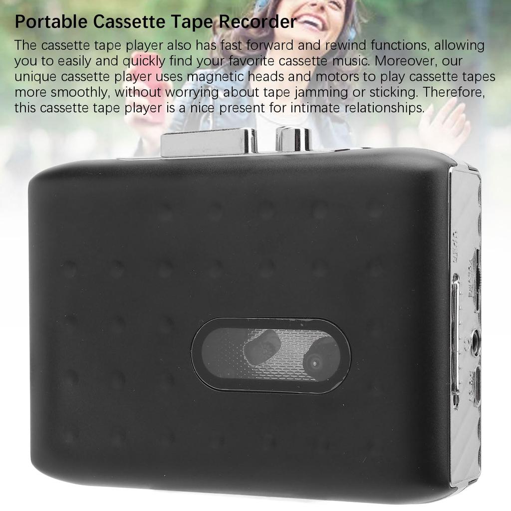Portable Cassette Player Tape Recorder Player Cassette To Tape To Digital Reverse Recording To Tape - MP3, Double-Sided Converter, Built-in