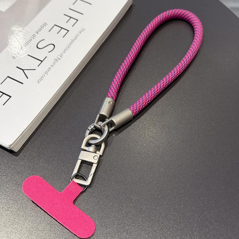 Portable Mobile Phone Hand Wrist Straps Nylon Colorful Anti-Fall Lanyard With Gasket Detachable Cellphone Hanging Cord