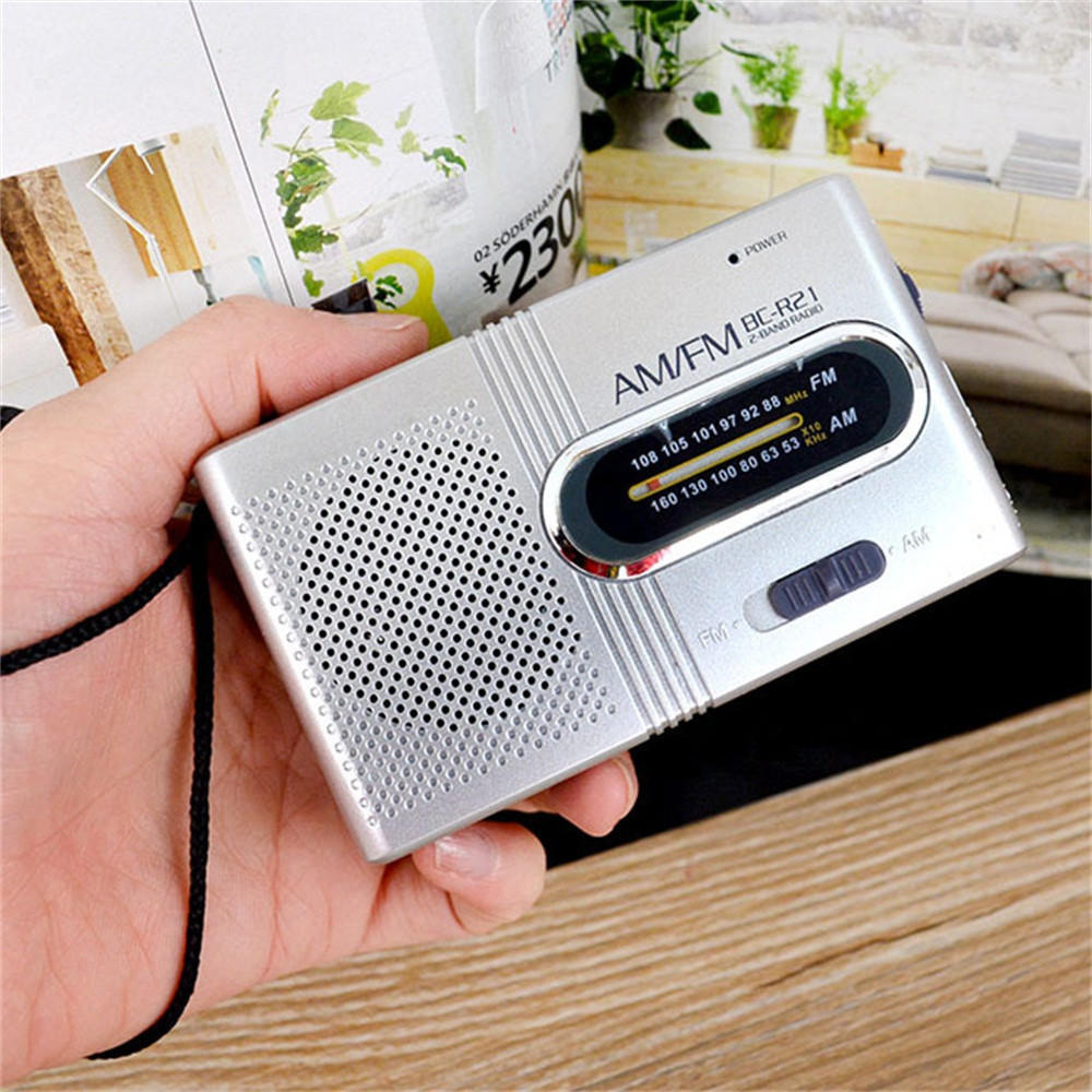 Buy Mini Portable Pocket AM/FM Telescopic Antenna Battery Powered Radio ...