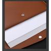 Thick Waterproof Leather A4 Document Bag Snap Button Button Archive Bag Contract Bill Storage Organizer magnetic buckle