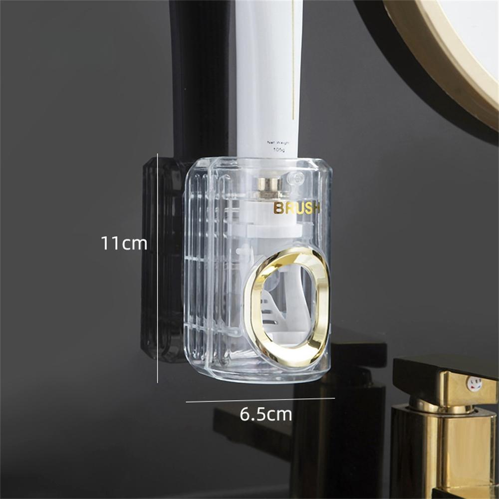 

Automatic Wall Mounted Toothpaste Squeeze Adults&Children Transparent Toothpaste Dispenser Holder Household Bathroom Accessories