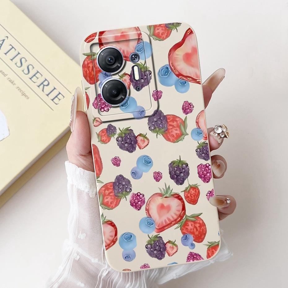 Beautiful Floral Phone Case For Infinix Hot 30 5G X6832 Soft Silicone Shockproof Cases For Infinix Hot30 5G Cover Bumpers