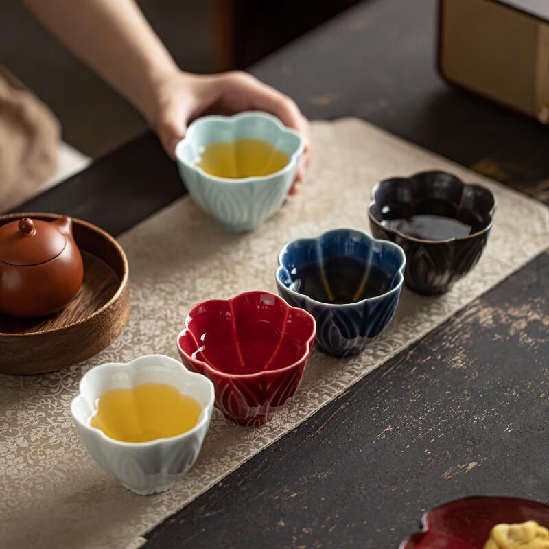 Changbaosen Ceramic Petal Tea Cup
