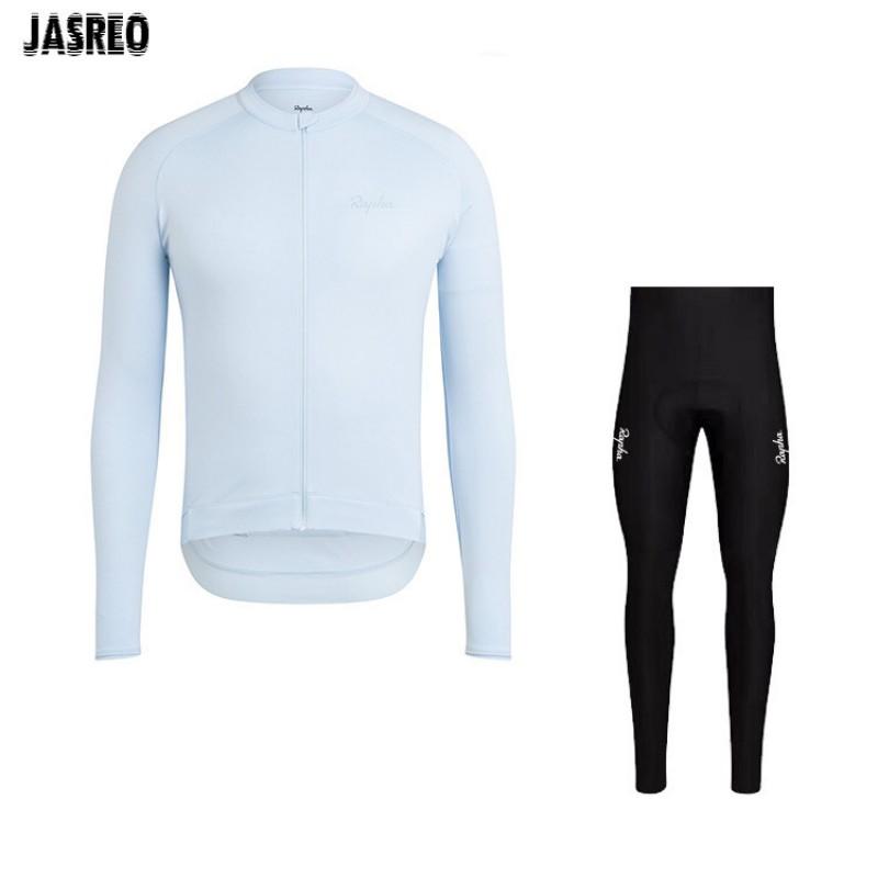 Men Women Cycling Jersey Set Long Sleeve Breathable Mountain Road Bike Sportswear