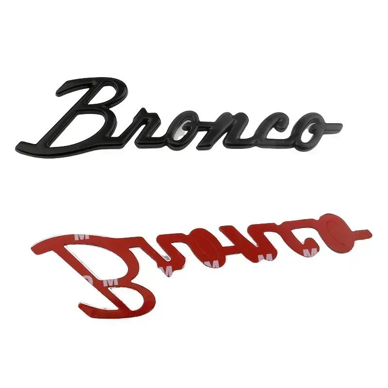 WBTI6 For Ford Bronco 2020 2021 2022 2023 Metal Fender Side Letter Badge Window Body Emblem Sticker Decoration Trim Accessory