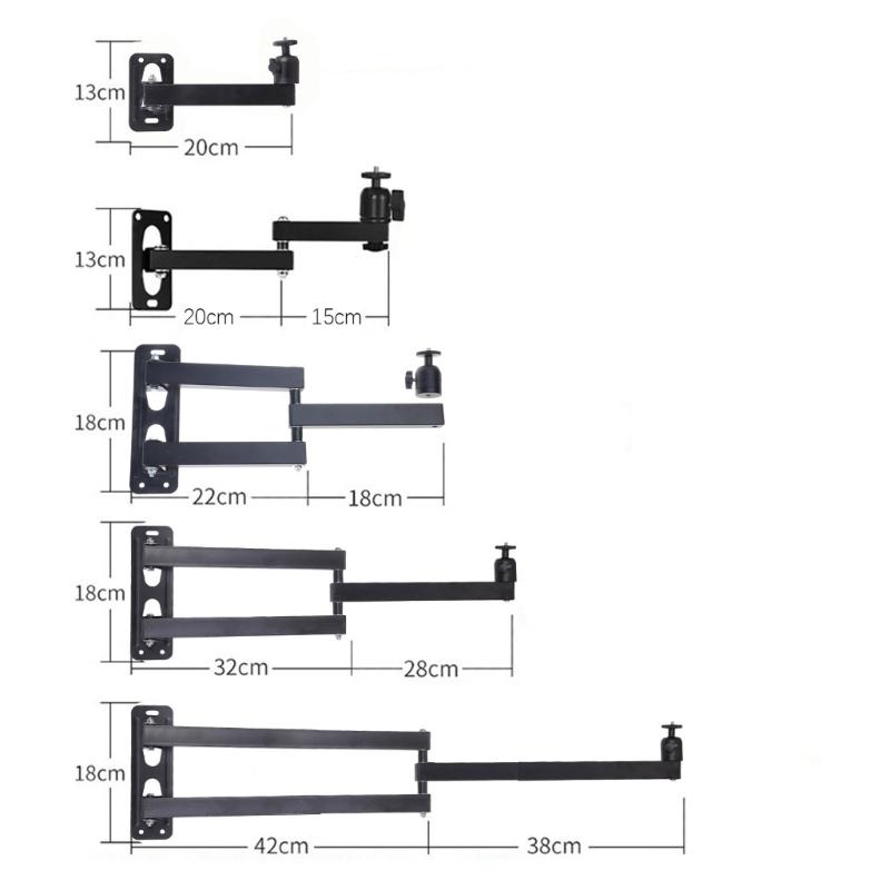 Rotation Metal Projector Ceiling Mount Foldable 5KG Bearing for Various Projectors And Cameras