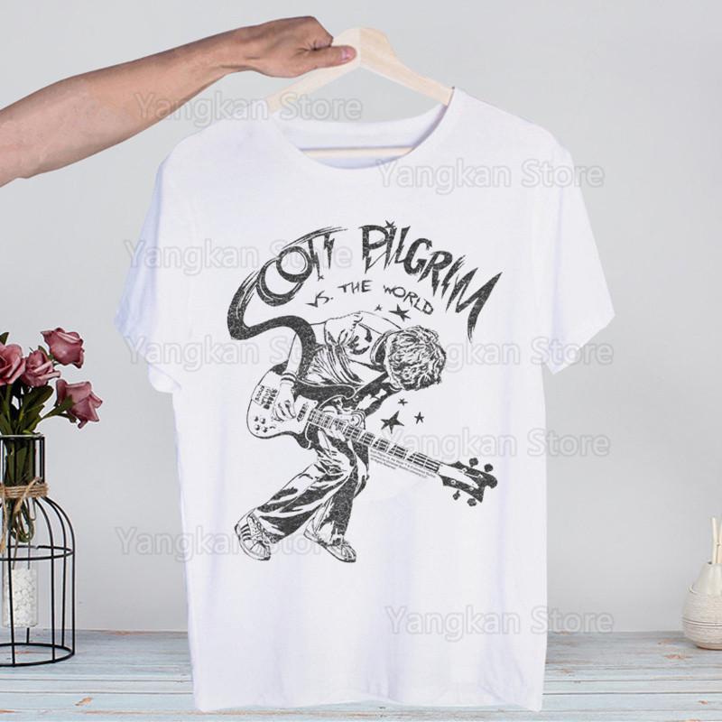 Scott Pilgrim Printing Street Style Casual Short Sleeve Men T Shirt O-neck Tshirt Male T-shirt
