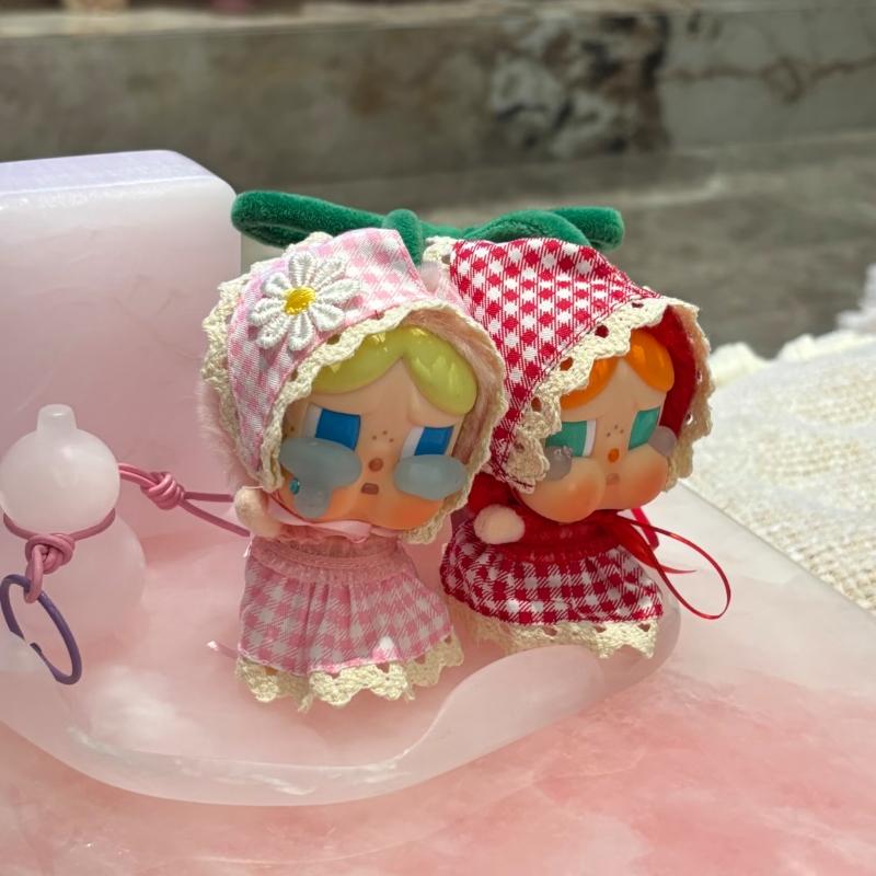 2piece Set Clothes For Crybaby Doll Tears Of Love Series Anime Peripheral Checkered Dress Mermaid Suit Diy Doll Only Clothing