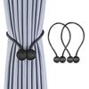 2Pcs Curtain Tiebacks Creative Curtain Buckle Modern Curtains Accessories Free Mounting Magnetic Room Decor Curtain Binding
