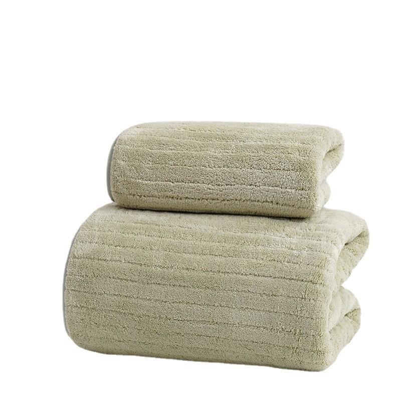 Adult Coral Fleece Face Towel With Edging For Shower And Face Care