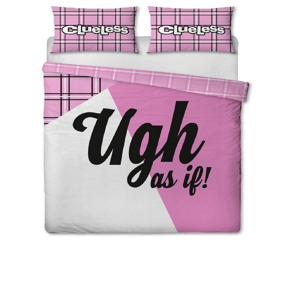 Pertemba Fr - Home Pink/White/Multicolour Clueless Ugh As If! Icon Duvet Cover Set Small
