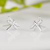 100% 925 Massiv Echtsilber Piercing Herz Krone Liebe Biene Ohrstecker Für Frauen Mädchen Brincos pendientes Brincos