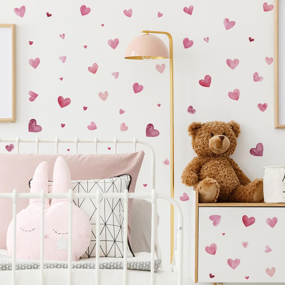 Valentine's Day Bedroom Living Room Entrance Hall Home Background Beautification Wall Stickers