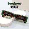 Retro And Fashionable Small Square-Framed Sunglasses Classic High Quality Ultraviolet-Proof Walk The Show Uv400 Shades Glasses