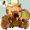 Plush Toys Capybara Cartoon Animals Doll Xmas Gifts Ornament Christmas Garnish